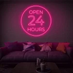OPEN 24 HRS LED Neon Sign